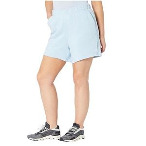 The North Face Half Dome Logo Shorts, Fleece Lined Blue Plus Size 1X New w/Tag